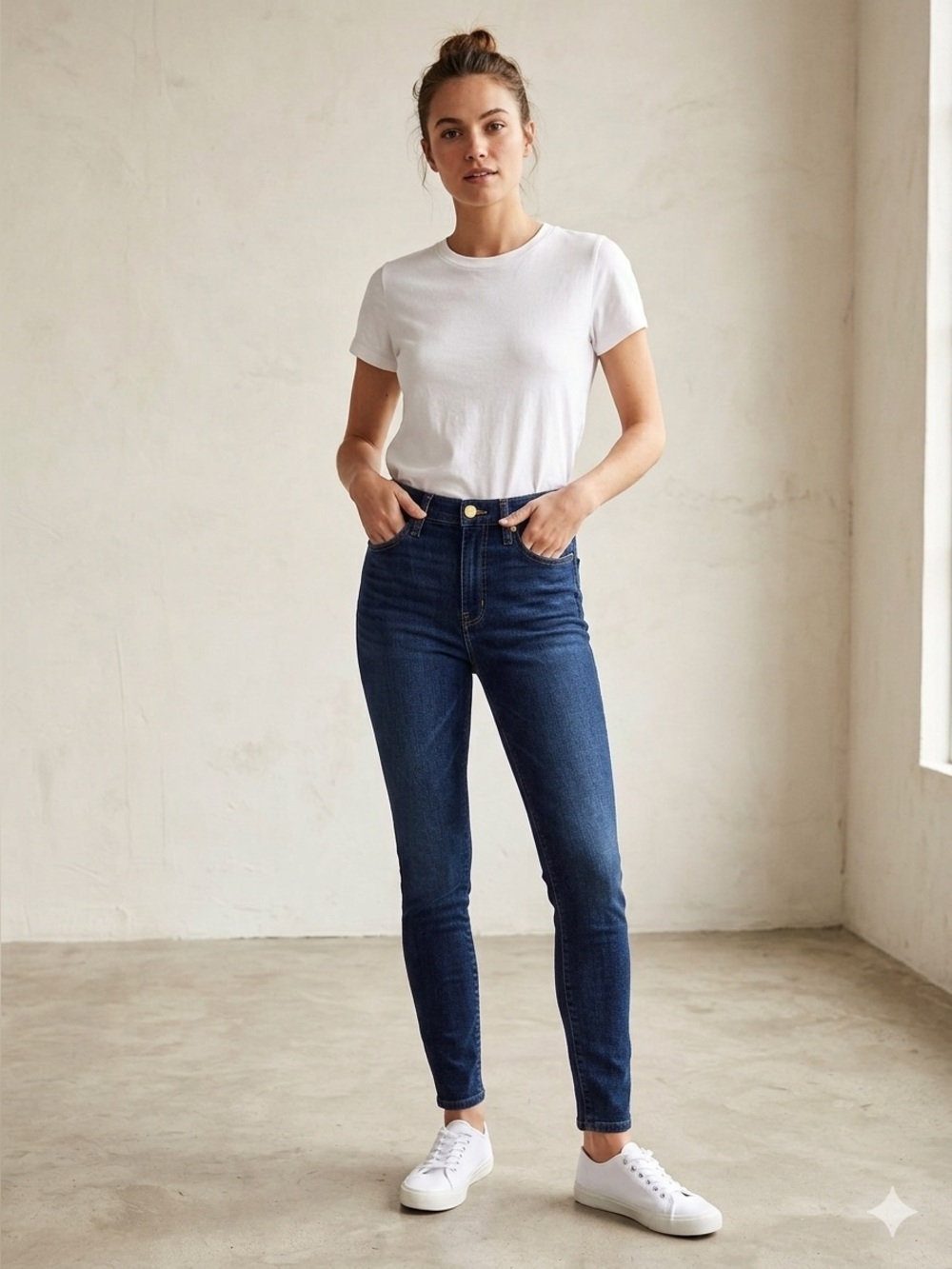 Madewell 10” High Rise Skinny Denim Blue Jeans - Size 25 Short